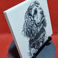 Steampunk Cockerpoo dog Laser engraved coaster/tile