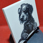 Steampunk Dog - Cockerpoo Laser engraved coaster/tile