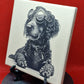 Steampunk Dog - Cockerpoo Laser engraved coaster/tile