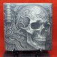 Skull - Ornate decorations Laser engraved coaster/tile