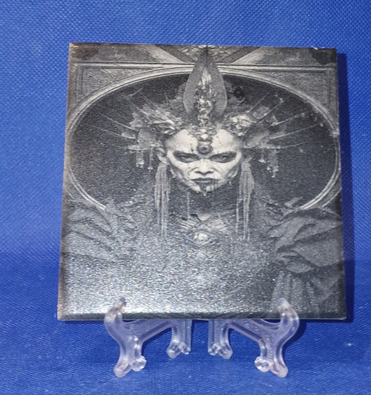 Vampiress Laser engraved coaster/tile