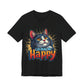 Short Sleeve Tee - Cats Make Me Happy -  Cat Lovers Quote Shirt