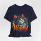 Short Sleeve Tee - Cats Make Me Happy -  Cat Lovers Quote Shirt