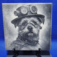 Border Terrier Steampunk Pet Laser engraved coaster/tile