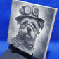 Border Terrier Steampunk Pet Laser engraved coaster/tile