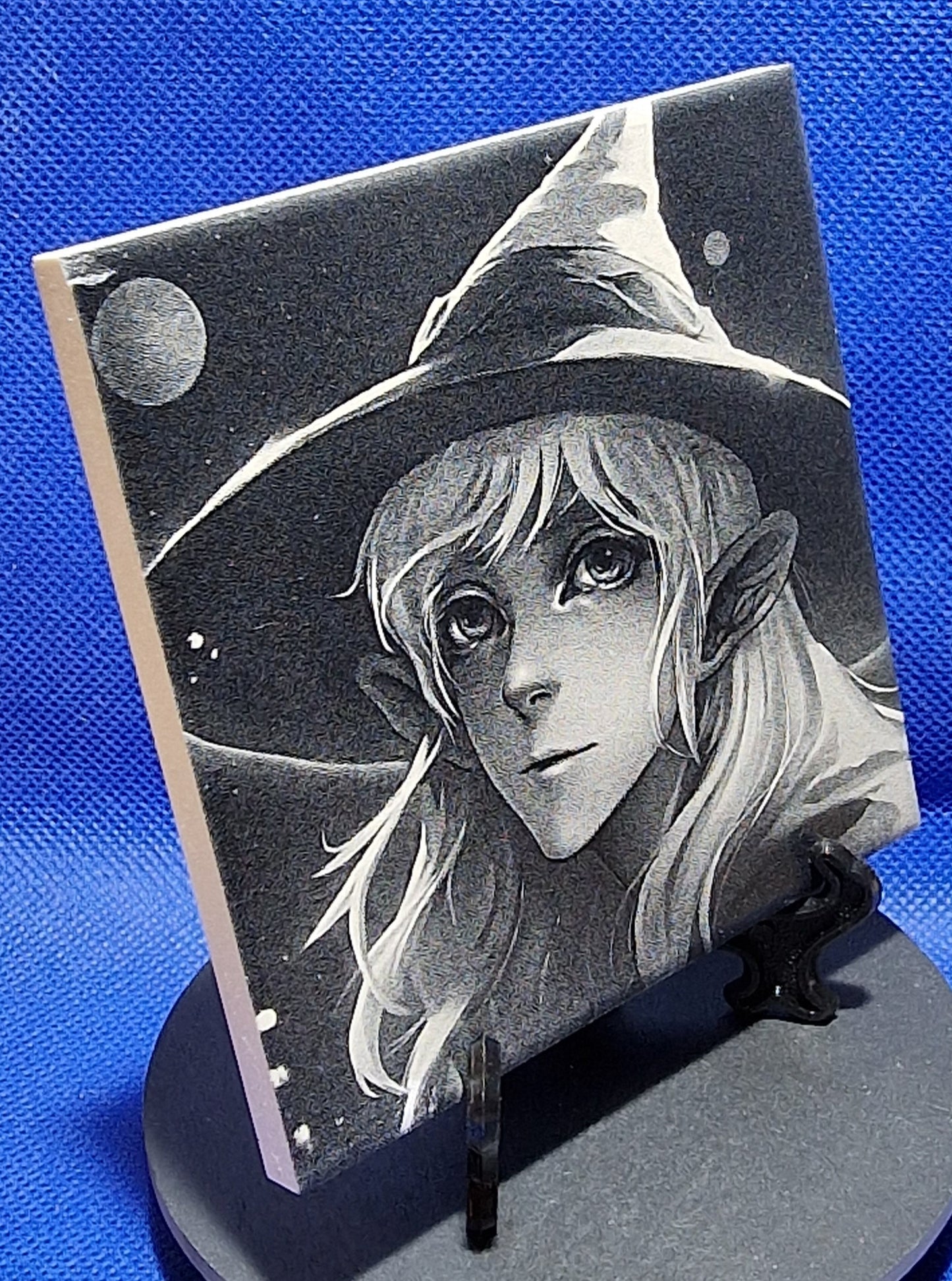 Young Witchling Laser engraved coaster/tile