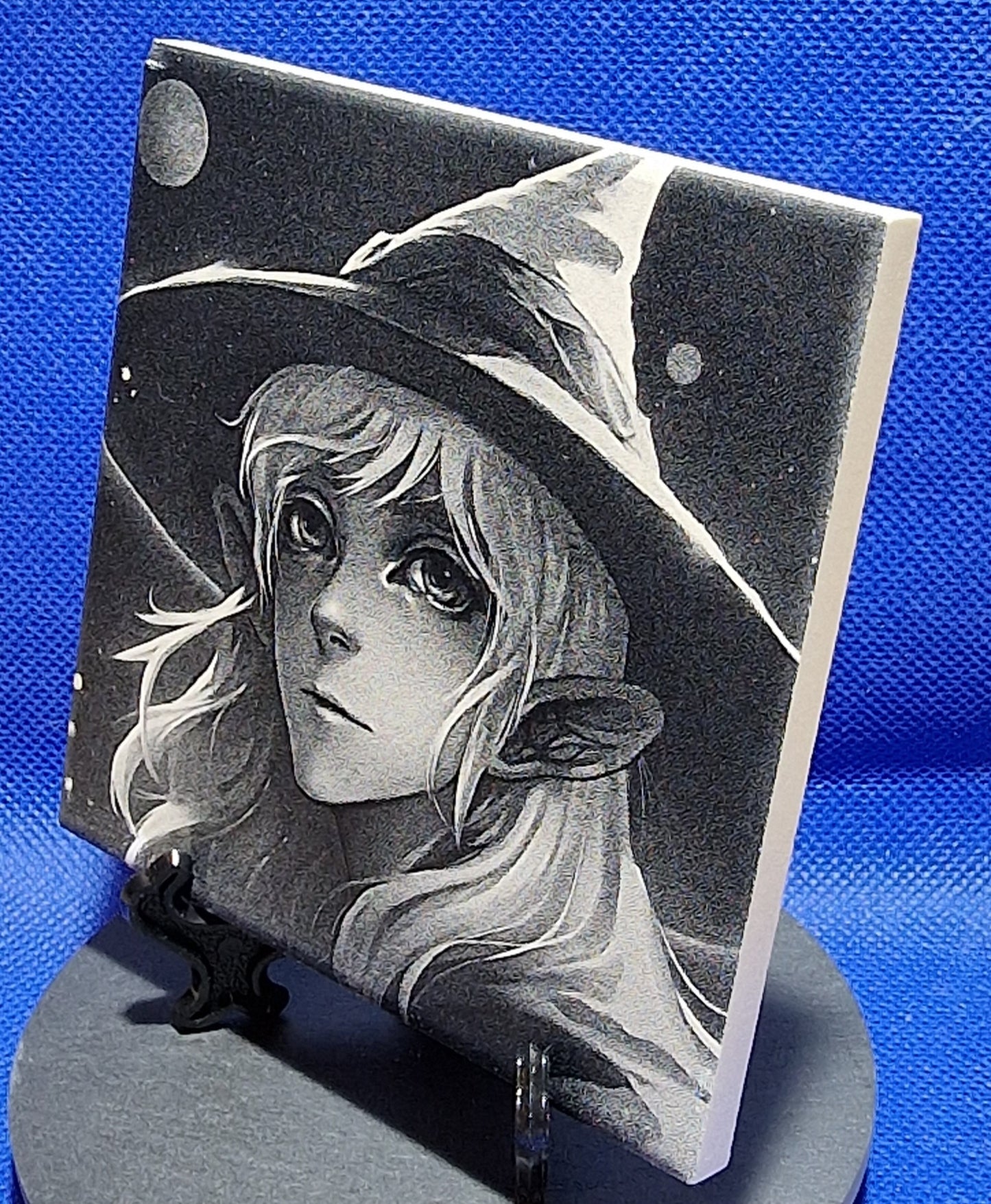 Young Witchling Laser engraved coaster/tile