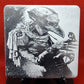 Plague Doctor & Bird Laser engraved coaster/tile