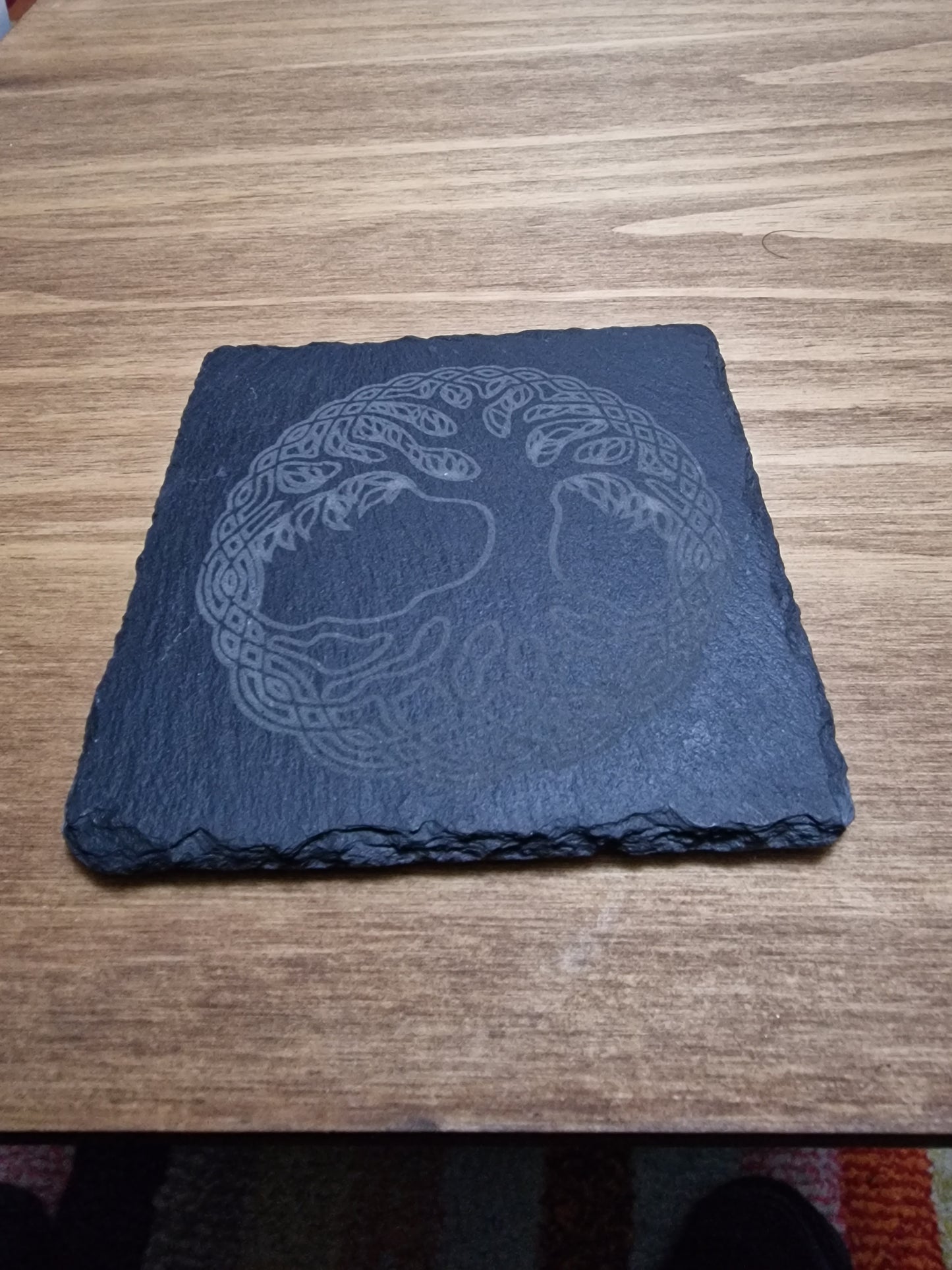 Tree Of Life. Slate Coaster (Square)