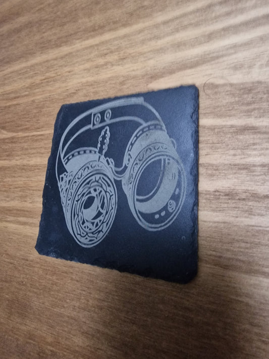 Steampunk Goggles Slate Coaster (Square)