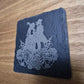 Steampunk Couple Slate Coaster (Square)