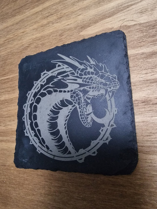 Dragon Slate Coaster (Square)