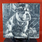 Steampunk dog - bulldog Laser engraved coaster/tile