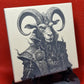 Steampunk Goat Laser engraved coaster/tile