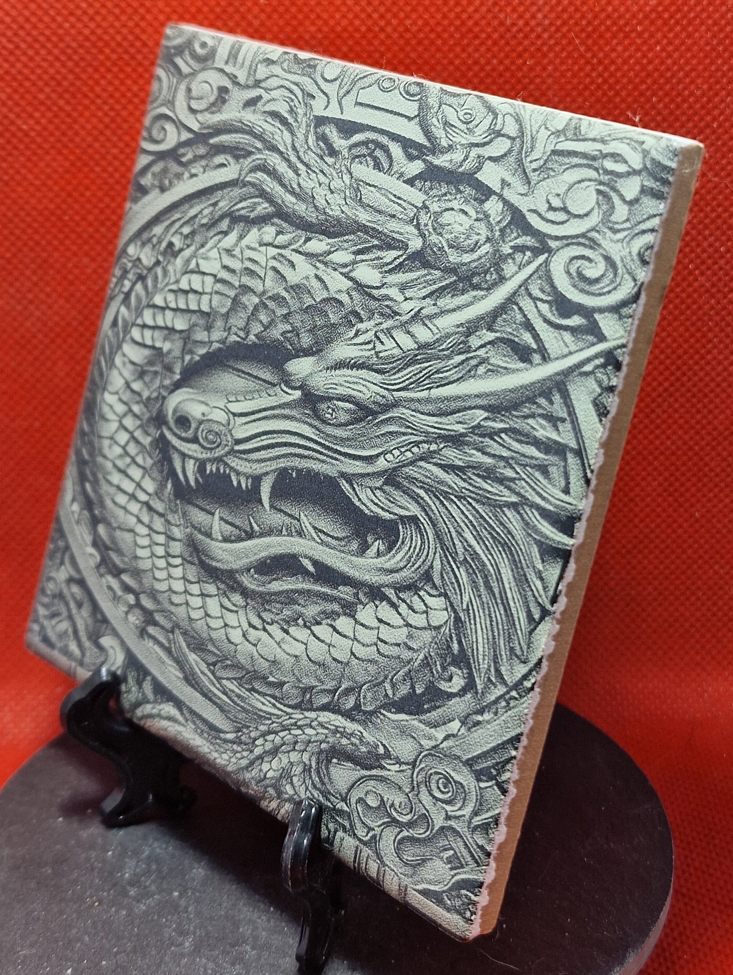 Dragon Image Laser engraved coaster/tile