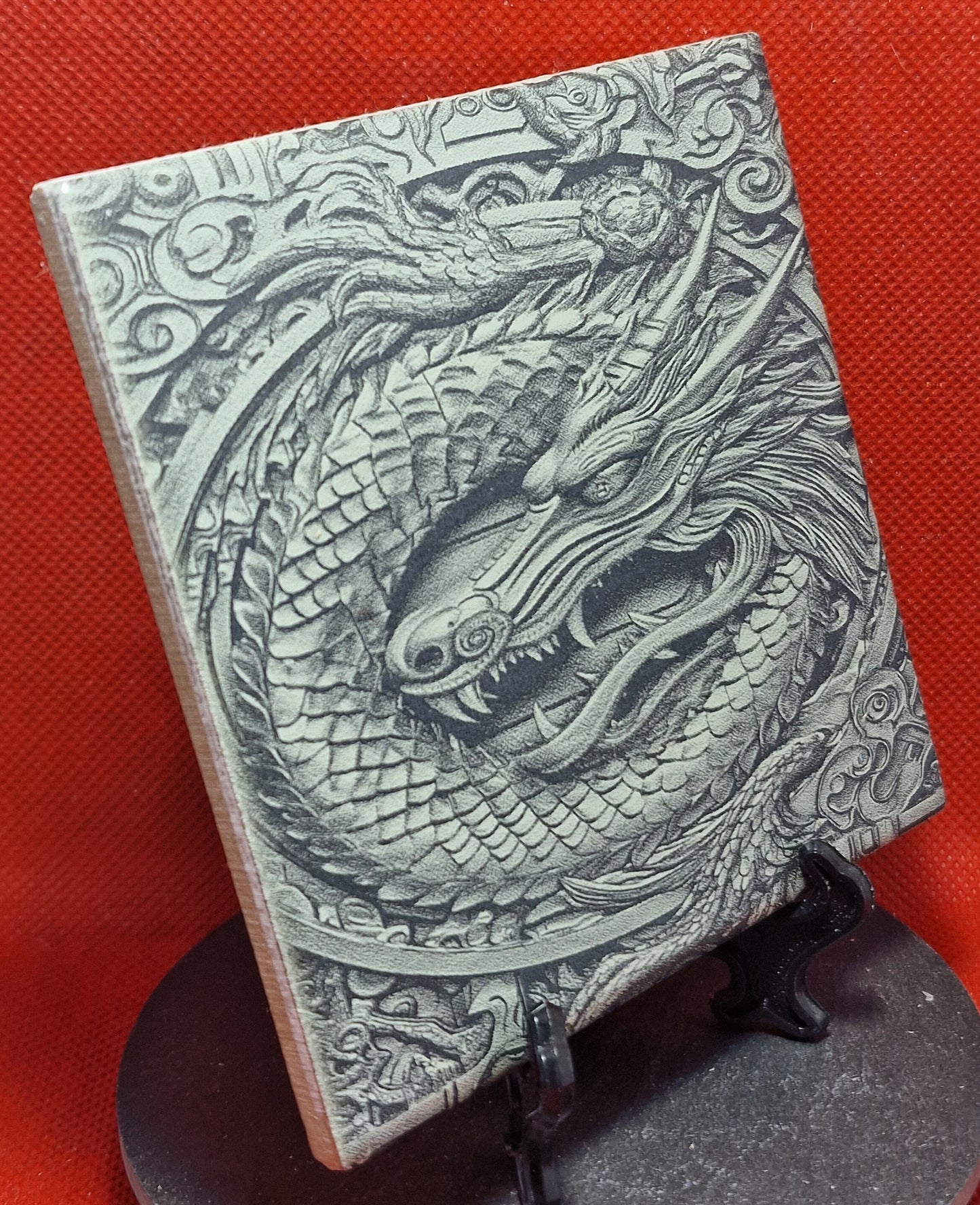 Dragon Image Laser engraved coaster/tile