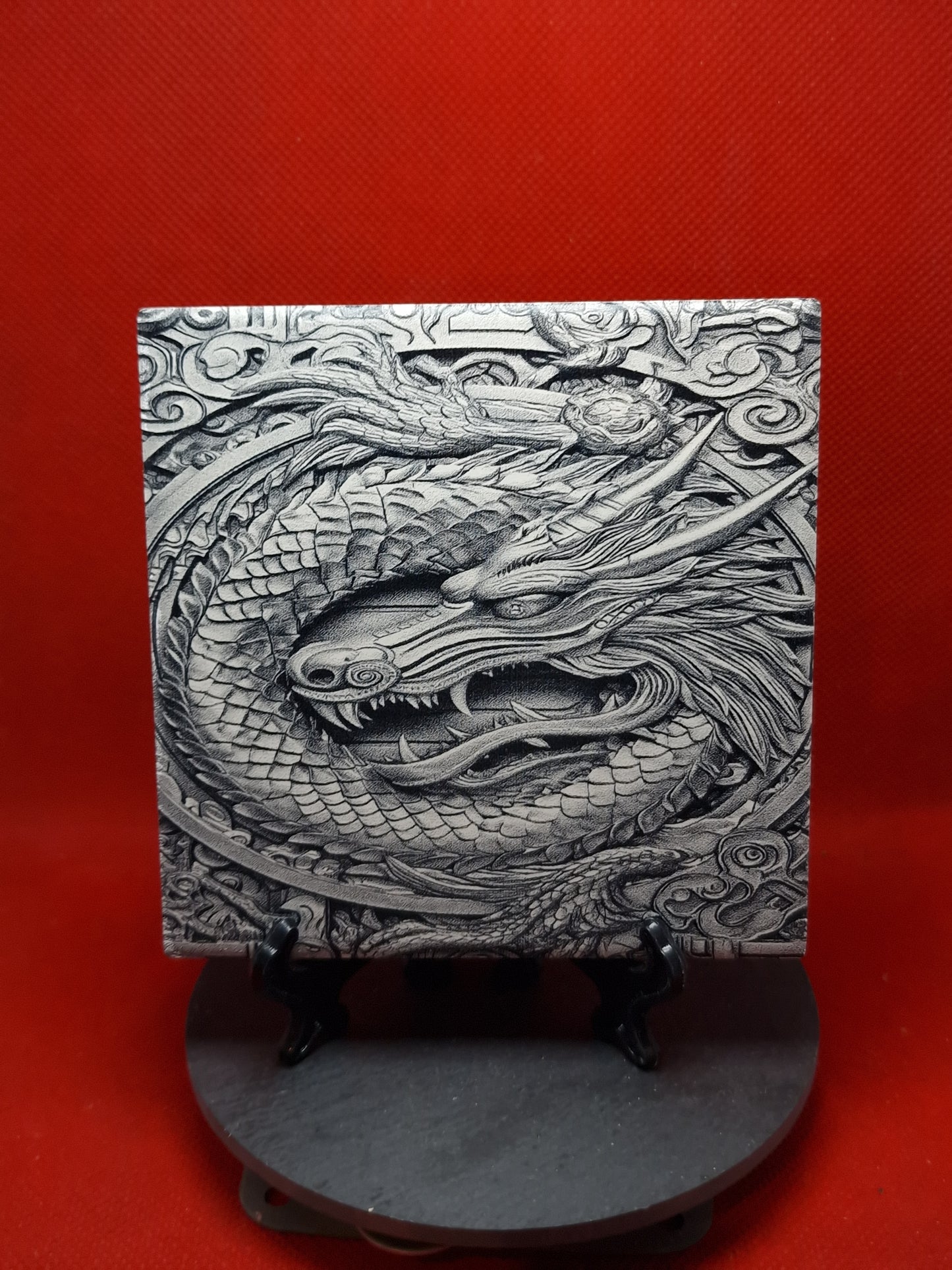 Dragon Image Laser engraved coaster/tile