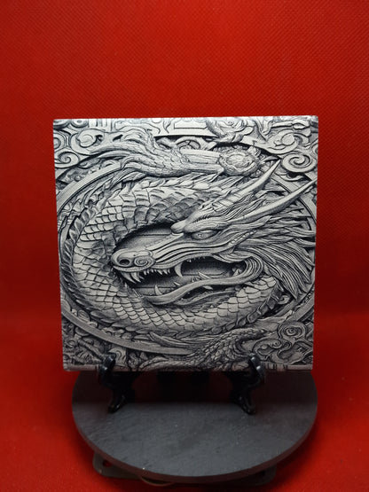 Dragon Image Laser engraved coaster/tile