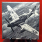 World War II Fighter Plane Laser engraved coaster/tile