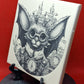 Steampunk Bat Laser engraved coaster/tile