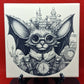 Steampunk Bat Laser engraved coaster/tile