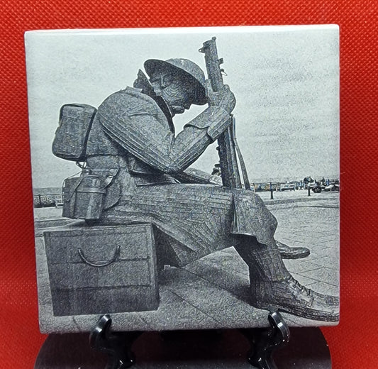 "Tommy" from Seaham Laser engraved coaster/tile