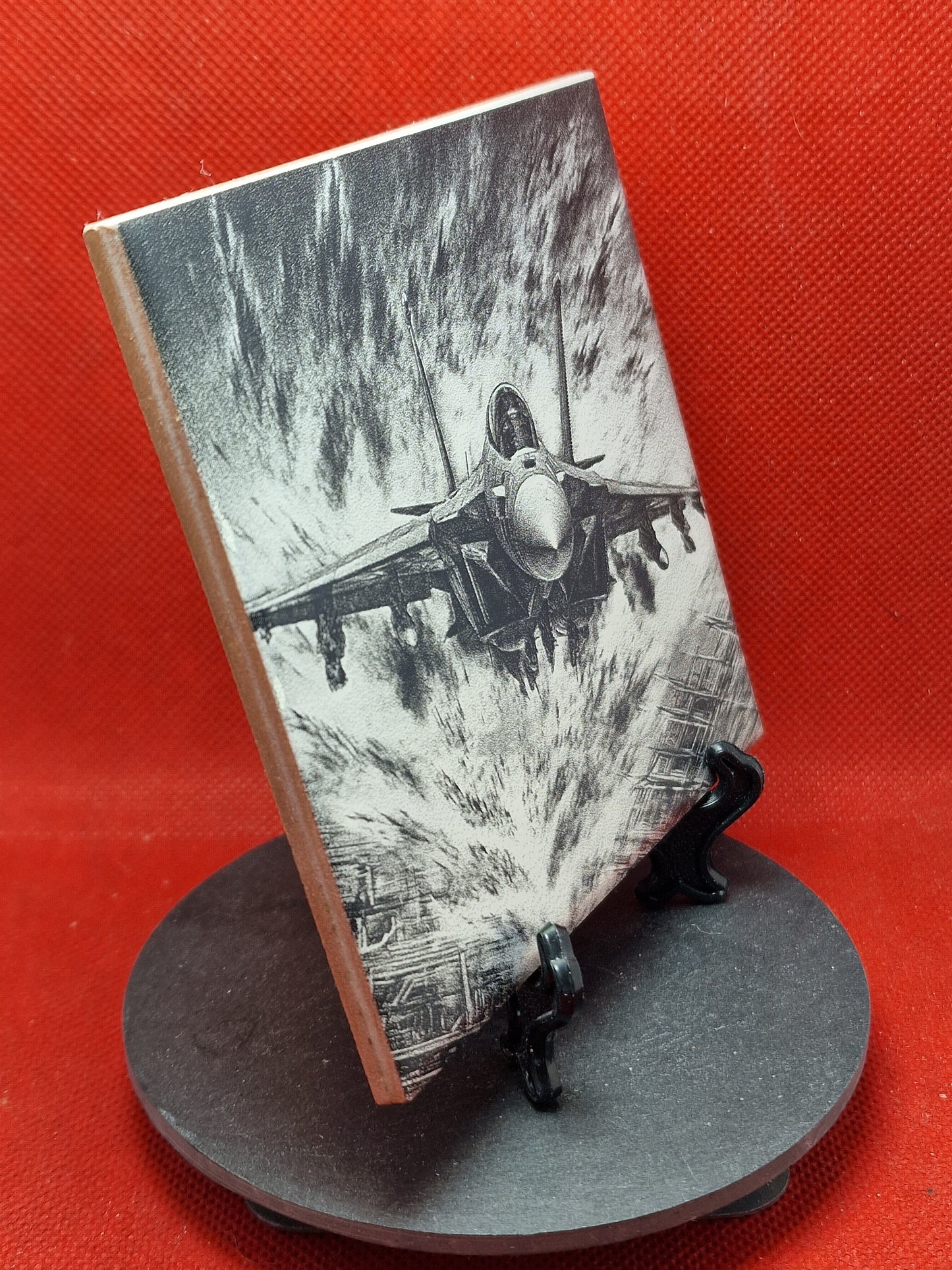 Fighter Jet Laser engraved coaster/tile