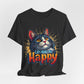 Short Sleeve Tee - Cats Make Me Happy -  Cat Lovers Quote Shirt