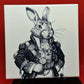 Steampunk Rabbit Laser engraved coaster/tile