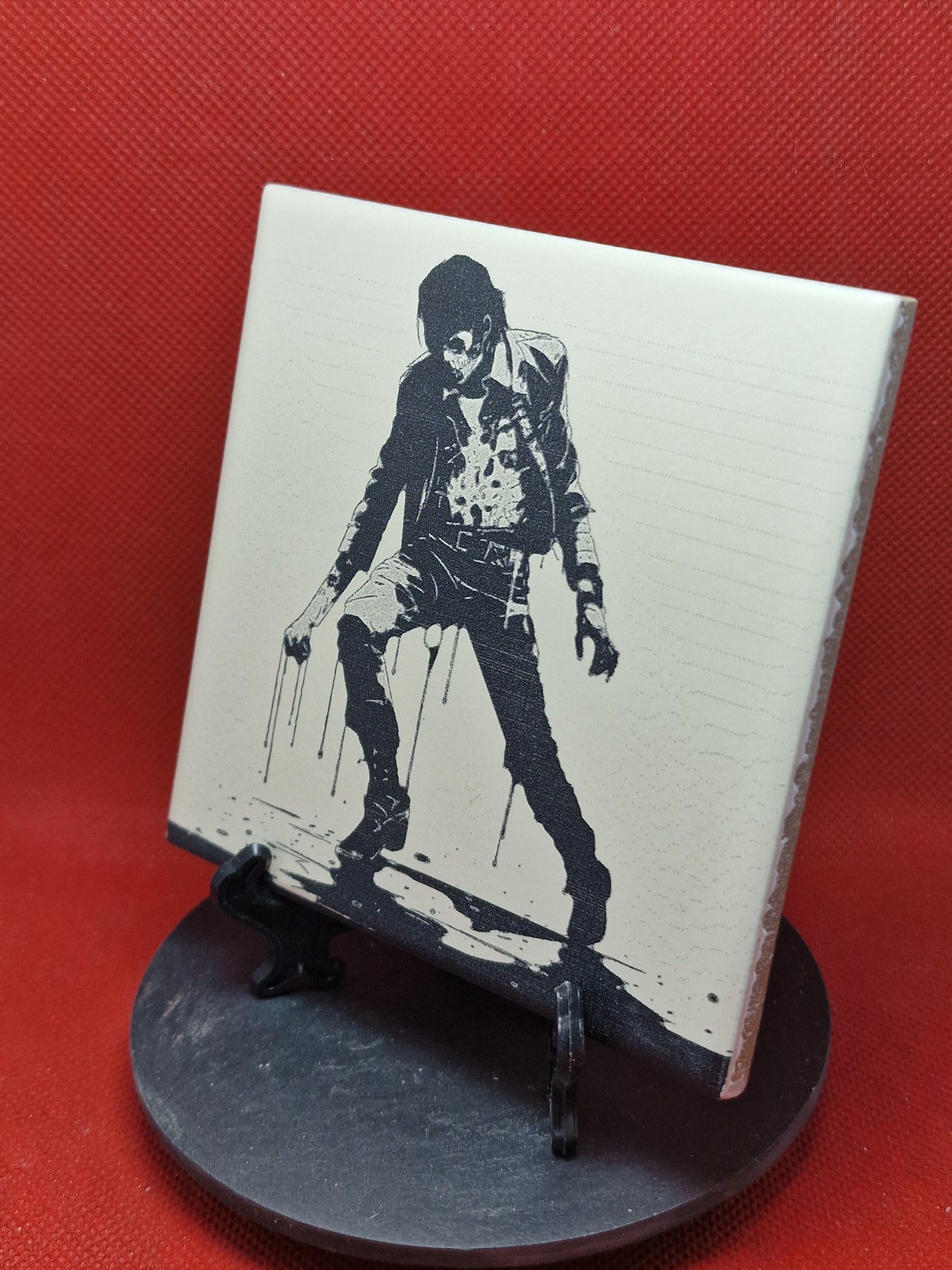 Zombie Dancer Laser engraved coaster/tile