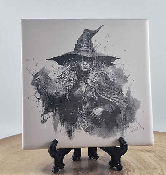 Witch Laser engraved coaster/tile