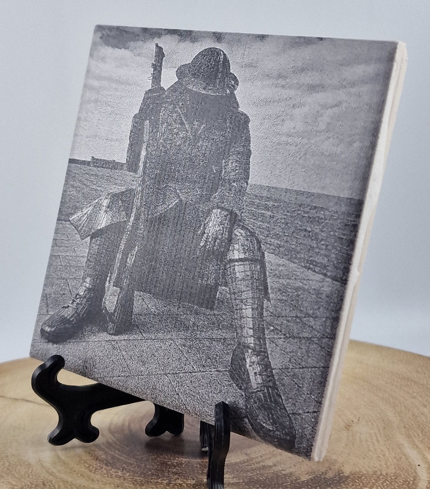 "Tommy" of Seaham Laser engraved coaster/tile