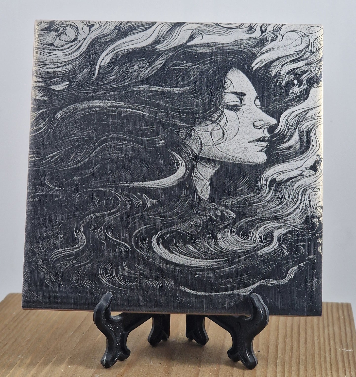 Woman Posing Laser engraved coaster/tile