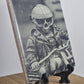 Skeleton Bike Rider Laser engraved coaster/tile