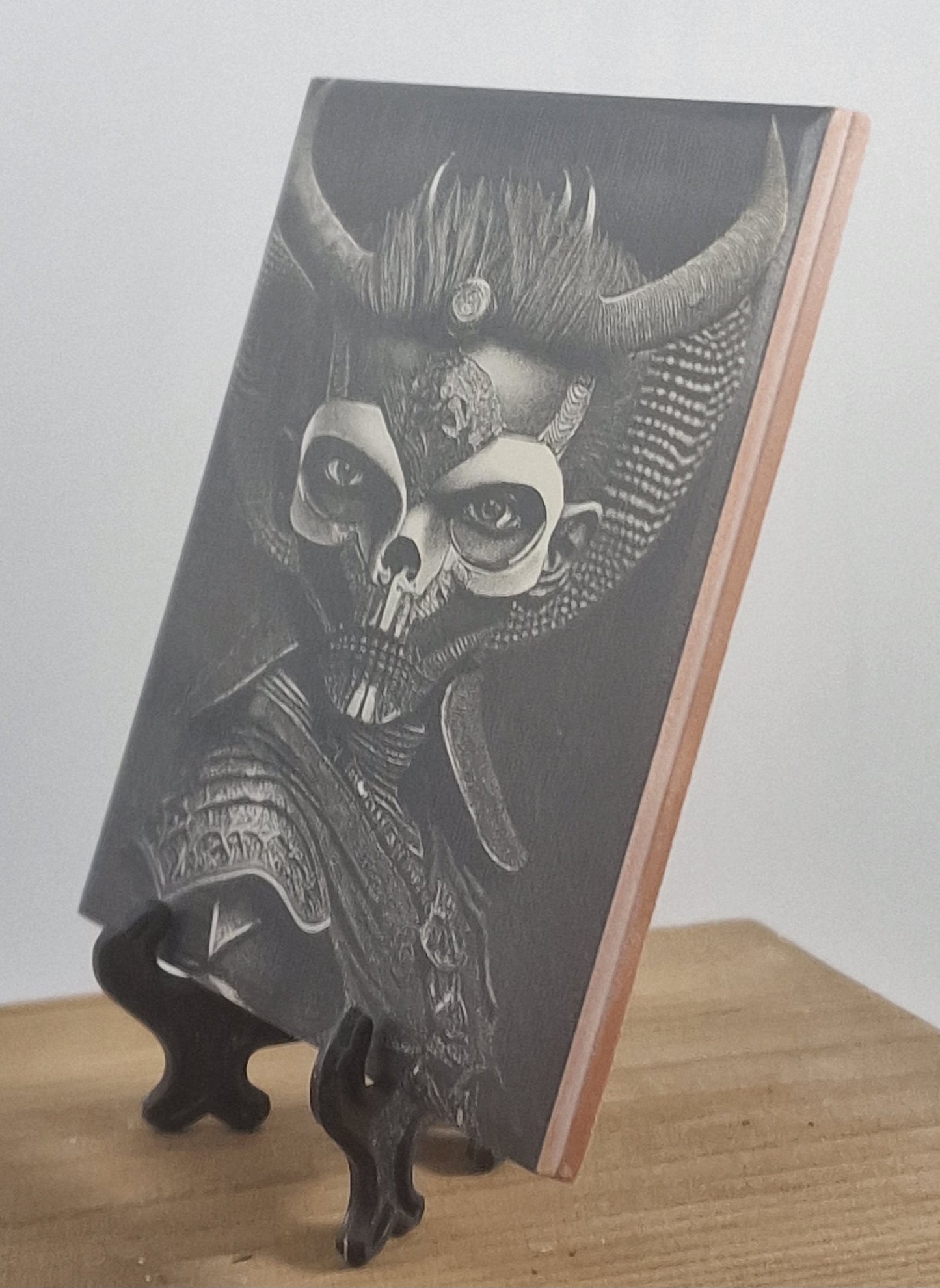 Horned Warrior Laser engraved coaster/tile