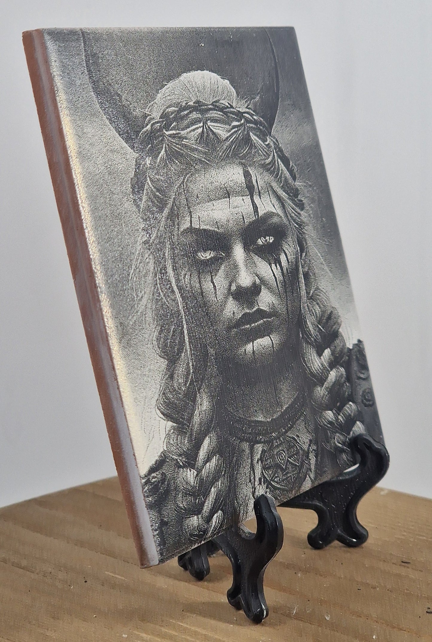 Female Viking Warrior Laser engraved coaster/tile