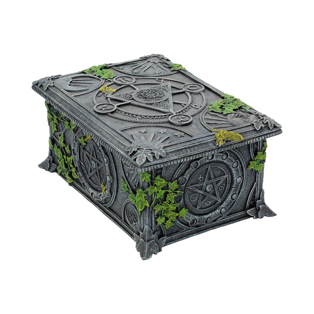 Ivy Covered Wiccan Pentagram Tarot Card / Trinket Box