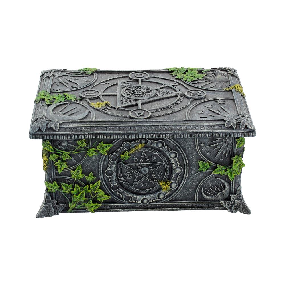 Ivy Covered Wiccan Pentagram Tarot Card / Trinket Box