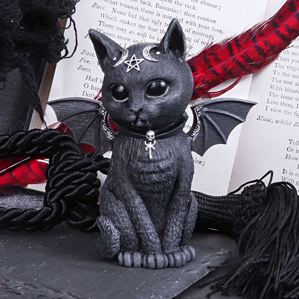 Malpuss Winged Occult Cat Figurine