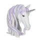 Jewelled Magnificence Small White Unicorn Bust Ornament