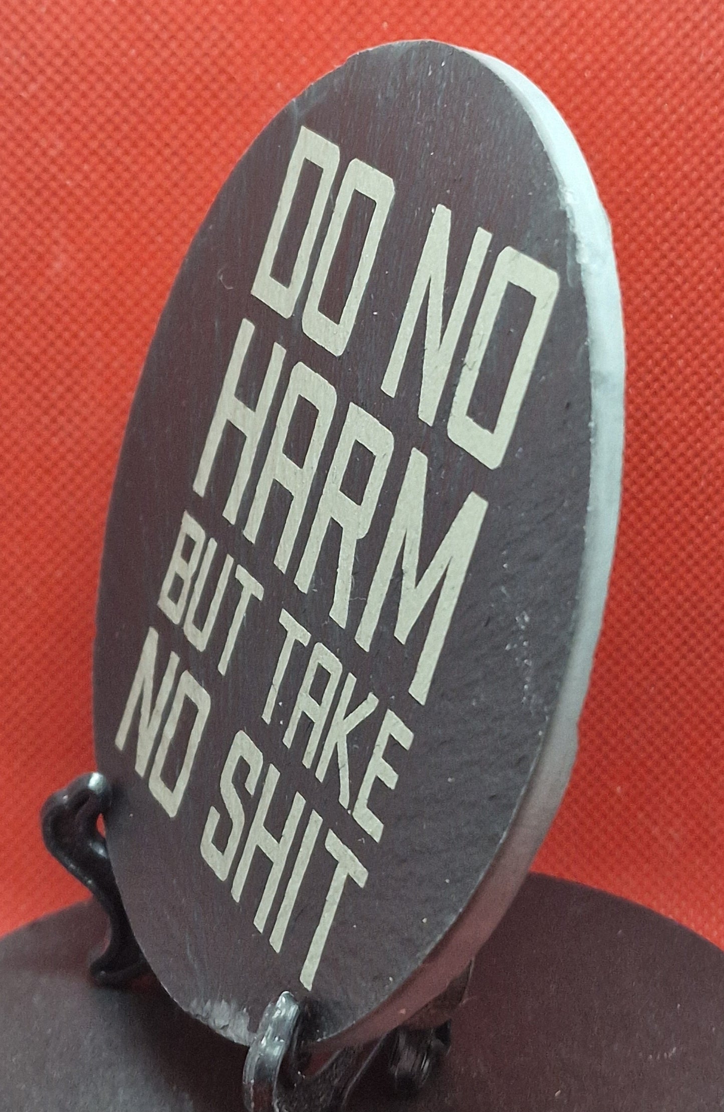 Do No Harm ... Slate Coaster  (Round)