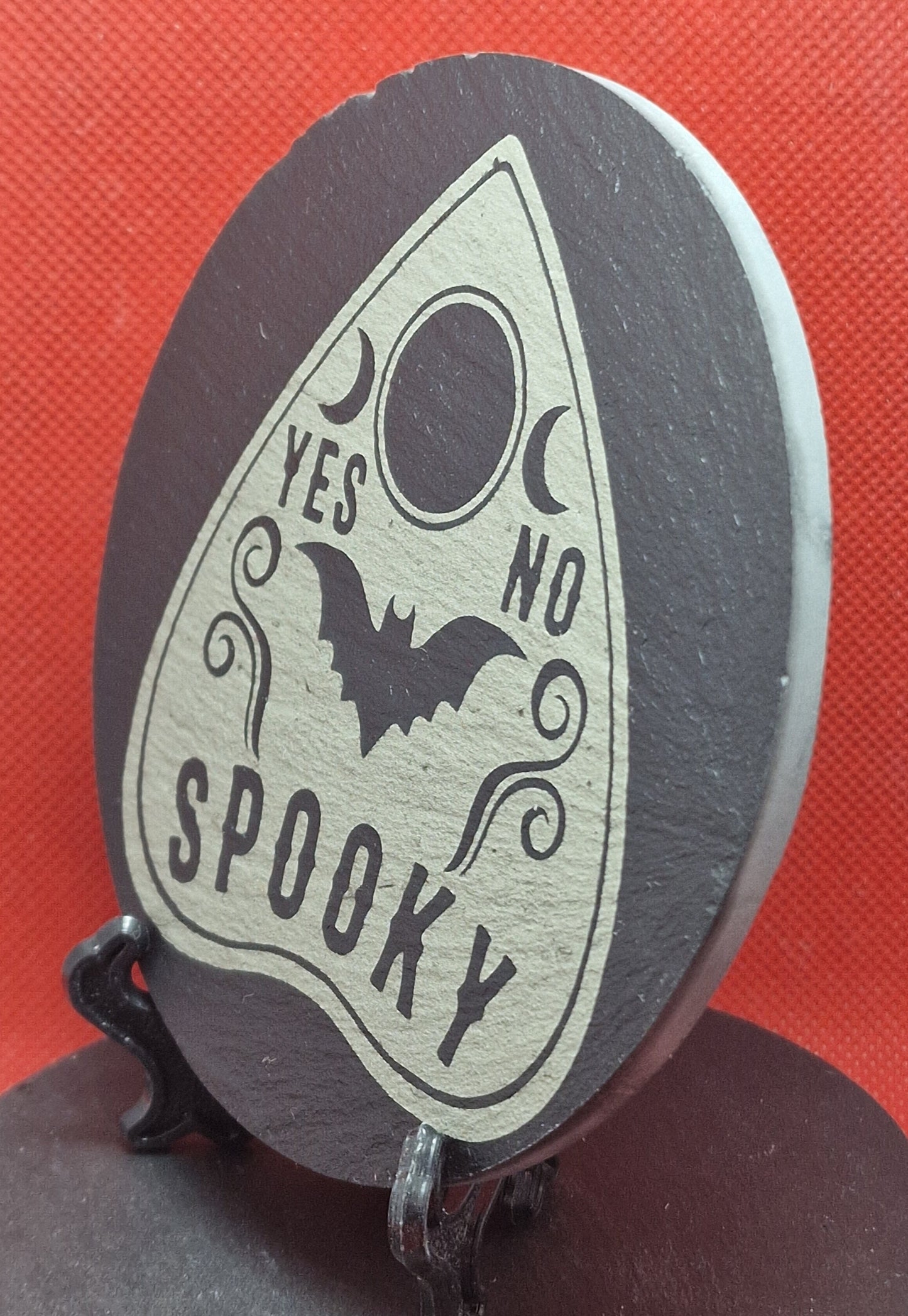 Spooky planchette Slate Coaster  (Round)