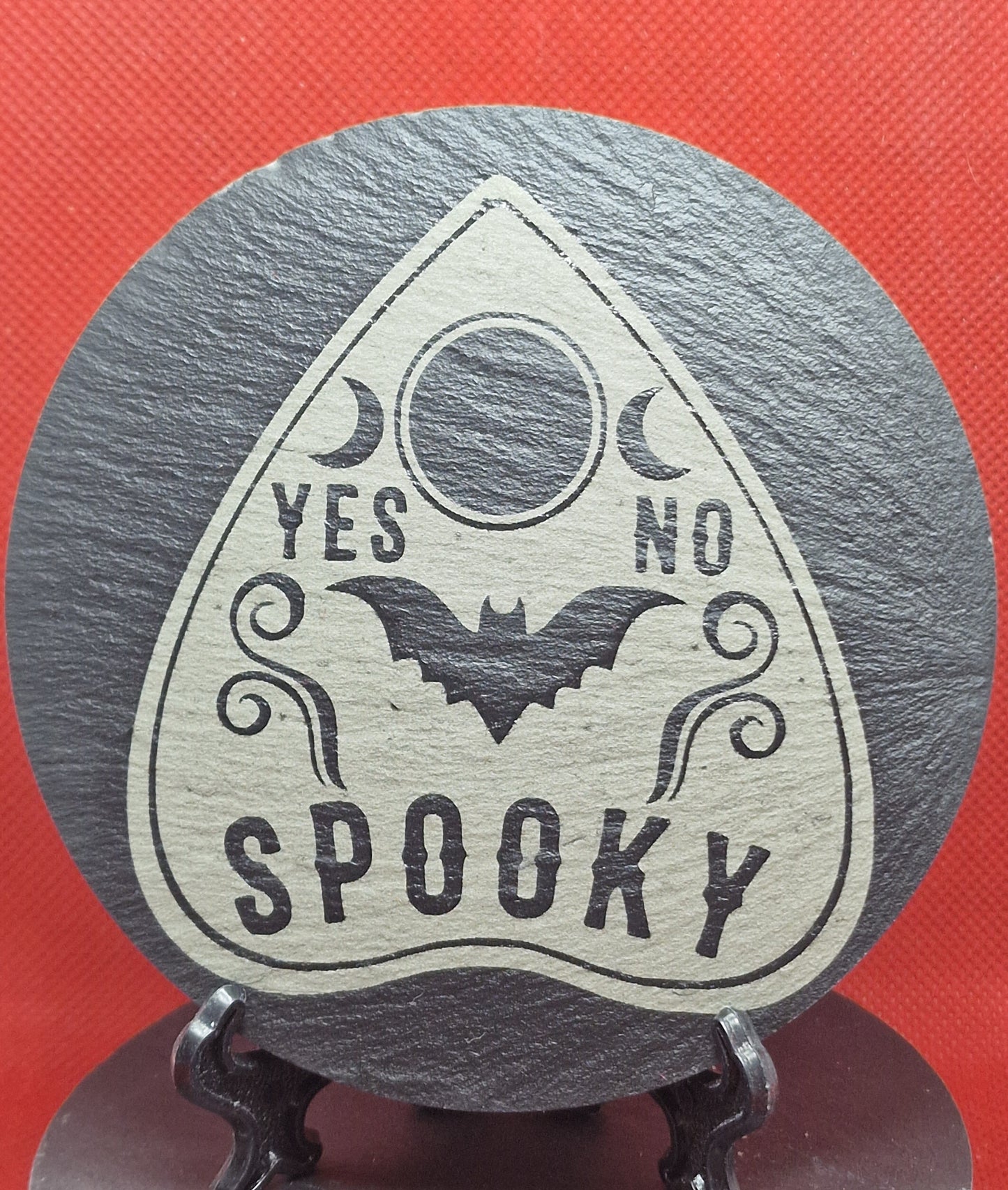 Spooky planchette Slate Coaster  (Round)