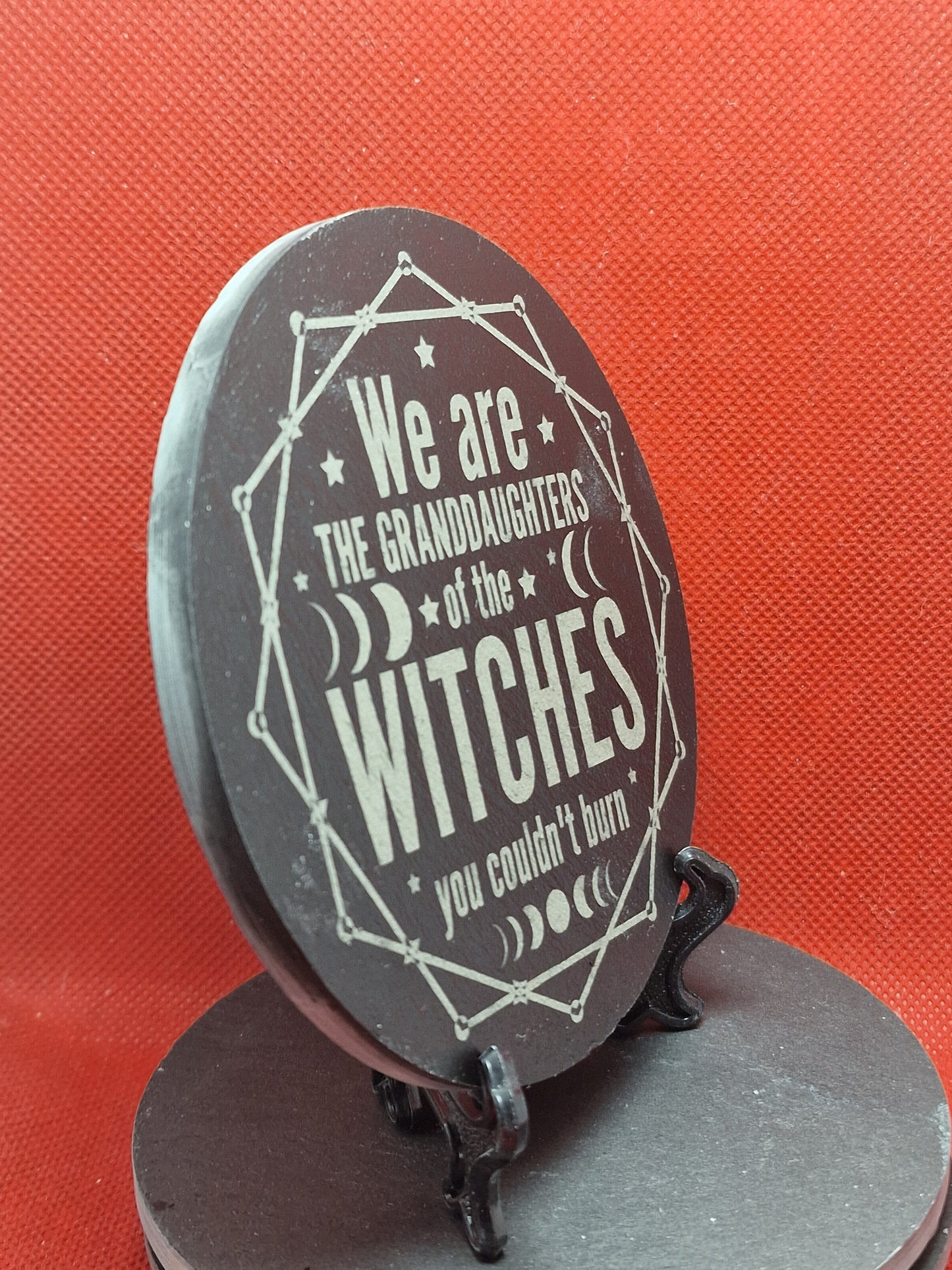 We are the witches... Slate Coaster  (Round)