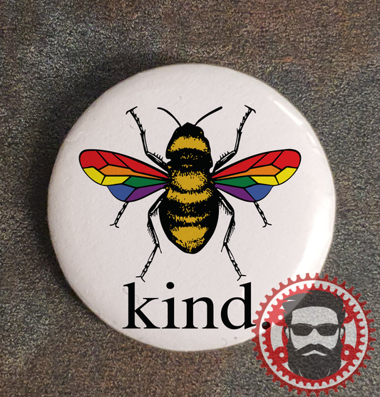 25mm Badge (Button Badge) - Bee Kind