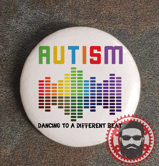 25mm Badge (Button Badge) - Autism - Sound Bars