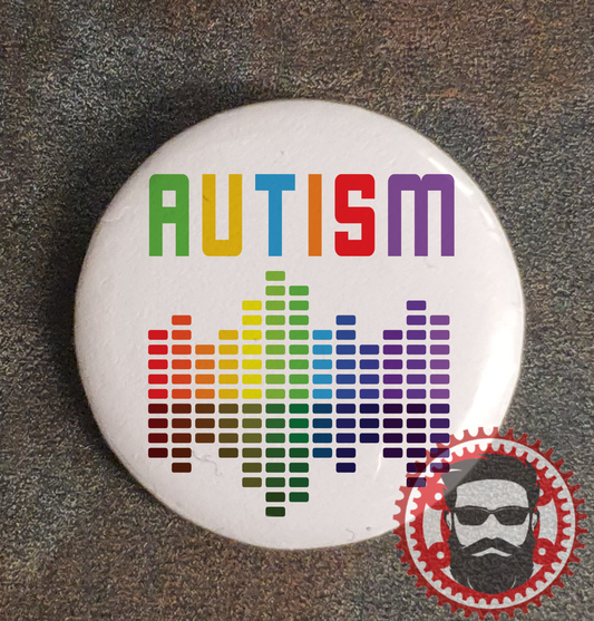 25mm Badge (Button Badge) - Autism - Sound Bars