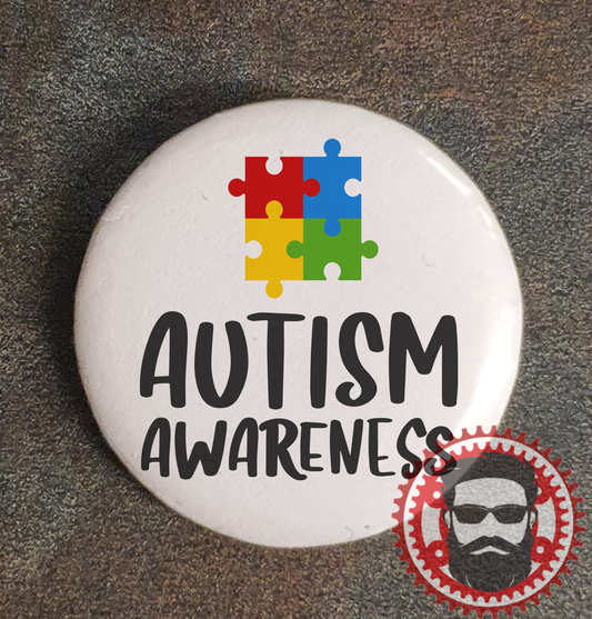 25mm Badge (Button Badge) - Autism Awareness