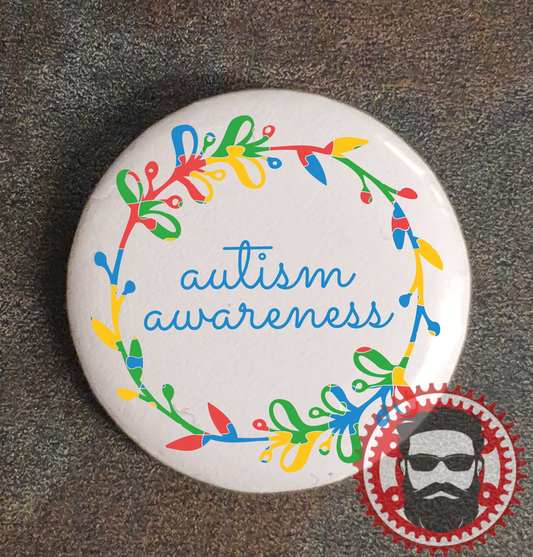 25mm Badge (Button Badge) - Autism Awareness