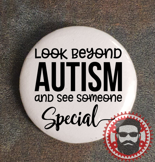 25mm Badge (Button Badge) - Look Beyond